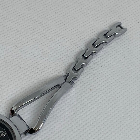 Adele ultra women silver tone watch quartz analog black dial 26mm 7” running - Picture 4 of 6